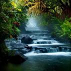 Costa Rica alberga infinidad de tesoros naturales, pero un pedacito de para&iacute;so terrenal se encuentra en Tabac&oacute;n con sus aguas termales naturales y estas impresionantes cascadas. El agua se calienta de manera natura...