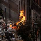 Explosión en un edificio del centro de Madrid