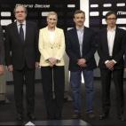 Ignacio Aguado (Ciudadanos), Ángel Gabilondo (PSOE), Cristina Cifuentes (PP), José Manuel López (Podemos), Ramón Marcos (UPyD) y Luis García Montero (IU).