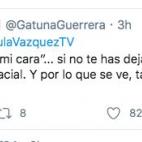 Insultos a Paula Vázquez por defender el Ingreso Mínimo.