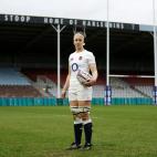 Sarah Hunter, 31 a&ntilde;os, capitana del equipo de rugby de Inglaterra y entrenadora universitaria. &quot;Creo que si somos la persona adecuada para el trabajo correcto en el lugar correcto nos deben dar una oportunidad, al igual que a los hom...