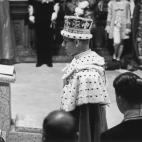 Durante la coronación de Isabel II.