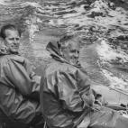 En una regata en 1962.