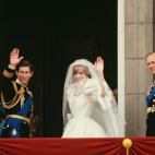 En la boda de Lady Di y el príncipe Carlos en 1981.