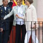 La reina Letizia con la primera dama mexicana, Angélica Rivera.