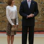 En un acto de la Fundación Princesa de Asturias en el Palacio del Pardo.