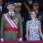 En la jura de bandera de los nuevos Guardias Reales, en el palacio de El Pardo