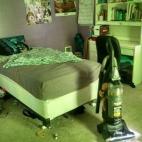 Esta es la habitación de mi hija adolescente. No la he visto limpia... ehhhh... nunca