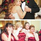 "El padre de la novia falleció poco antes de la boda, así que bailó con sus hermanos y tíos" - Mike Allebach
