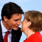 Merkel recibe al primer ministro canadiense, Justin Trudeau