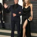 El actor Sylvester Stallone y su mujer Jennifer Flavin