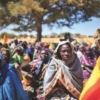 Refugiados por la sequía en Darfur.