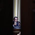 El expresidente del Gobierno Jos&eacute; Mar&iacute;a Aznar, durante su comparecencia en el Congreso este martes.
