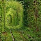 Uno de los lugares más espectaculares de esta lista es este túnel desconocido de Ucrania que, en realidad, es una vía de ferrocarril que por capricho de la naturaleza ha terminado con esta increíble forma. "Se dice que si uno pasea con la pe...