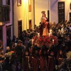 Viernes Santo, Procesión del Santo Entierro, imagen de San Juan Evangelista (calle Pérez Volcán)