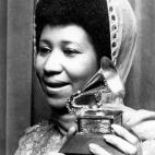 Franklin con el quinto Grammy consecutivo a Mejor int&eacute;rprete femenina de Soul en 1975.