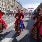 El Primero de Mayo en San Petesburgo (Rusia).