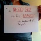 "Necesito sexo para sentirme amado" -Mi novio de tres años