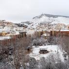 La ciudad de Cuenca cubierta por la nieve.&nbsp;