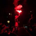 Celebración marroquí en La Rambla de Barcelona