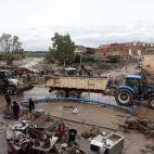 Destrozos graves en La Espluga de Francolí (Tarragona)