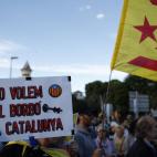 "No queremos al Borbón en Cataluña"