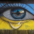 Un mural en Cardiff (Gales), en apoyo del pueblo ucraniano