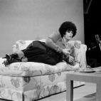 Joan Rivers imita a Elizabeth Taylor en el Saturday Night Live el 9 de abril de 1983. (Alan Singer/NBC/NBCU Photo Bank)