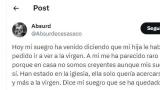 Una niña pide ir a la iglesia para ver a la virgen y la razón deja a todos locos