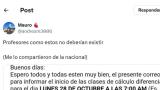 Un profesor manda este correo a sus alumnos: se lía tan grande que tiene que aclarar que era broma