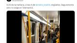 Llueve en Madrid y lo que pasa en el interior de este vagón de Metro parece imposible de creer