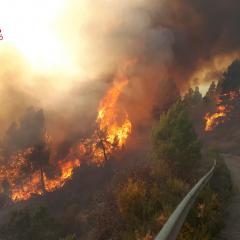 El fuego avanza en Castellón y Teruel con 3.000 hectáreas arrasadas y nuevos desalojos