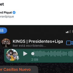 Piqué comparte la respuesta de Casillas a un mensaje de WhatsApp: él mismo se da cuenta de la pifia
