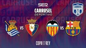 Sigue en directo el Real Sociedad-Osasuna y el Valencia-FC Barcelona de cuartos de final de Copa