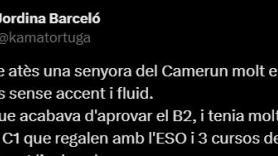 Aplaudida reflexión de una camerunesa que habla catalán fluido y acaba de aprobar el B2: para poner en valor