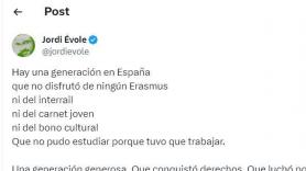 Se lleva 20.000 'me gusta' en X tras responder así al comentado tuit de Jordi Évole