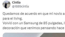 Se va a vivir con su novio y esto es lo que pasa cuando él se encarga de comprar una televisión