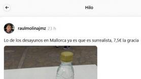 Paga 7,50 euros en un bar de Mallorca y muchos tienen que frotarse los ojos al ver lo que le ponen
