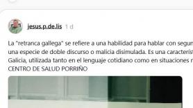 El cartel que han colocado en la puerta de un centro de salud de Galicia es simplemente una genialidad