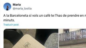 Lo que ha visto pegado en una mesa de un bar de Barcelona está indignando a muchas personas
