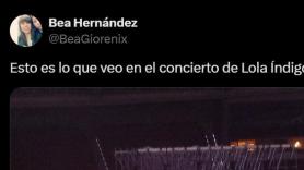 Sube una foto de su asiento en el concierto de Lola Índigo y se lía parda