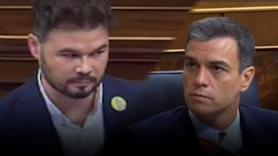 Todos los rifirrafes entre Rufián y Sánchez en el debate de investidura