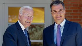 Joe Biden y Pedro Sánchez comparecen desde La Moncloa