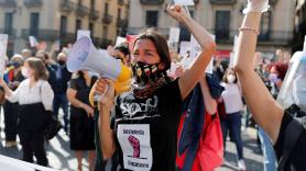 La hostelería protesta en Barcelona contra el cierre de sus negocios durante 15 días