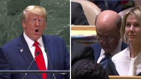 El secretario de Comercio de EE. UU. echa una cabezada durante el discurso de Trump
