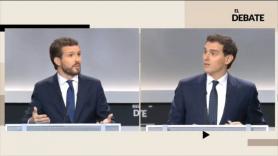 "A mí ustedes de corrupción no me dan ninguna lección" La pelea de Casado y Rivera en el debate