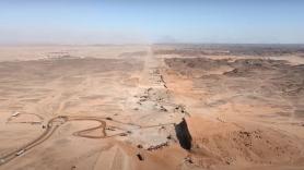 Unas imágenes aéreas muestran el increíble progreso de la ciudad 'infierno' de Arabia Saudí