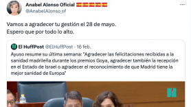 La antológica reacción de Anabel Alonso a este tuit suyo de febrero que ahora rescatan muchos