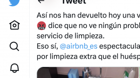Comparte cómo le han dejado la vivienda turística que alquila y lo que le ha dicho el inquilino