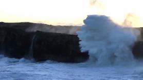 Espectaculares imágenes en Llanes (Asturias) por el paso de la borrasca Ciarán